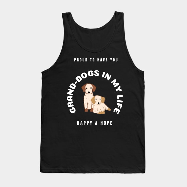 Proud Grand Dog Mother Of Two Tank Top by Pod11 Prints